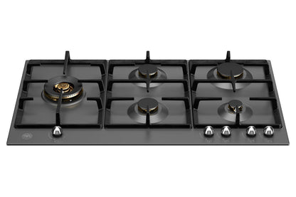 Bertazzoni Heritage Series 90cm 5 Burner Gas Hob | P905LHERNE | Nero Matt