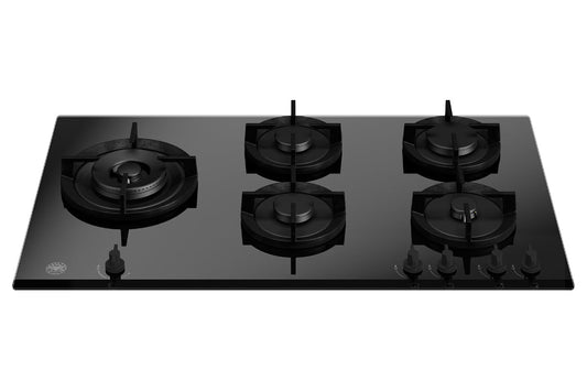Bertazzoni Modern Series 90cm Burner 5 Gas Hob | P905LMODGNE | Nero
