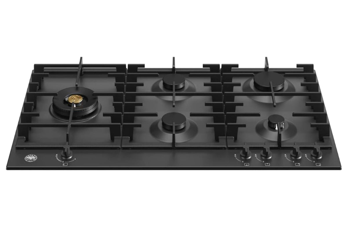 Bertazzoni Modern Series 90cm 5 Burner Gas Hob | P905LMODNE | Nero Matt