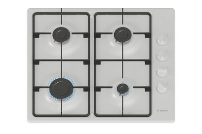 Bosch Series 2 60cm 4 Burner Gas Hob | PBP6B2K60 | White
