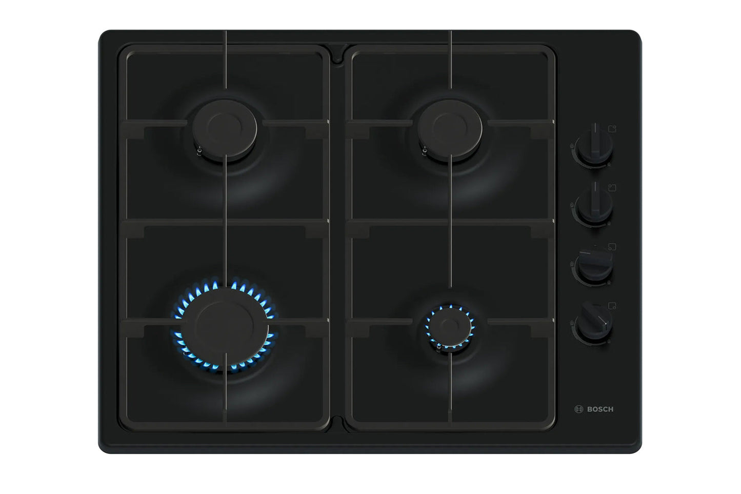 Bosch Series 2 60cm 4 Burner Gas Hob | PBP6B6K60 | Black