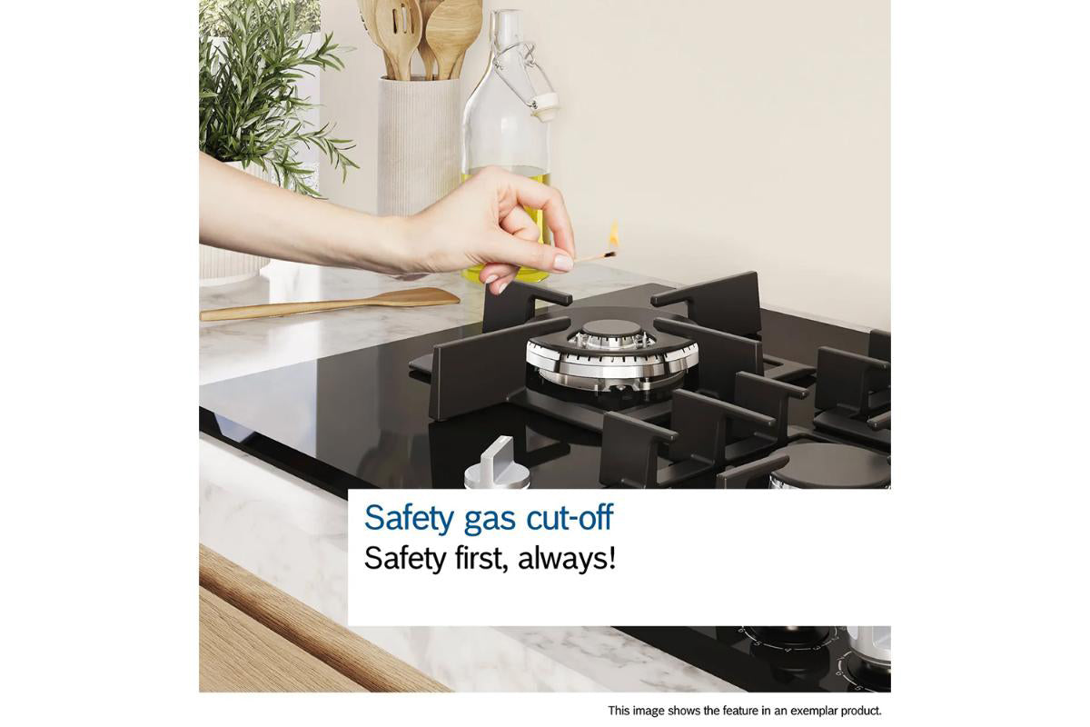 Bosch Series 6 60cm 4 Burner Gas Hob | PCP6A5I90 | Stainless Steel