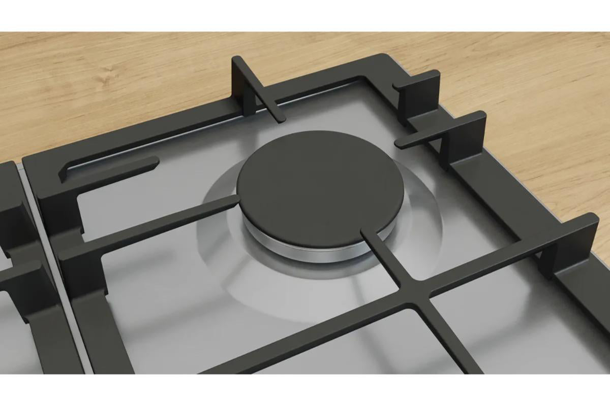 Bosch Series 6 60cm 4 Burner Gas Hob | PCP6A5I90 | Stainless Steel
