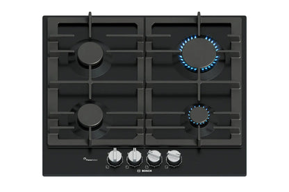 Bosch Series 6 60cm 4 Burner Gas Hob | PCP6A6I90 | Black