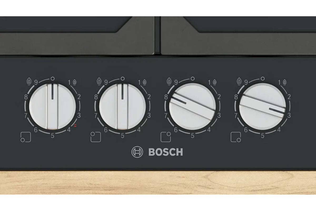 Bosch Series 6 60cm 4 Burner Gas Hob | PCP6A6I90 | Black
