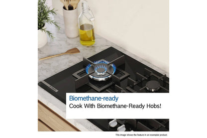 Bosch Series 6 60cm 4 Burner Gas Hob | PCP6A6I90 | Black