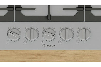 Bosch Series 6 75cm 5 Burner Gas Hob | PCQ7A5I90 | Stainless Steel