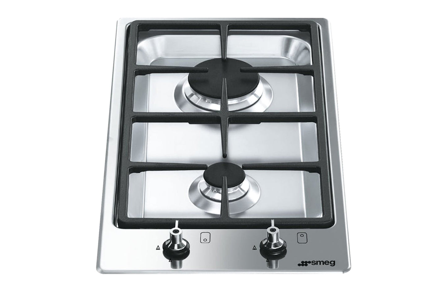 Smeg 31cm Classic Aesthetic Built-in Gas Hob | PGF32G | Stainless Steel