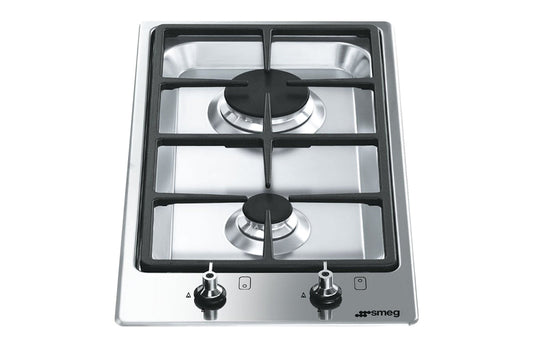 Smeg 31cm Classic Aesthetic Built-in Gas Hob | PGF32G | Stainless Steel
