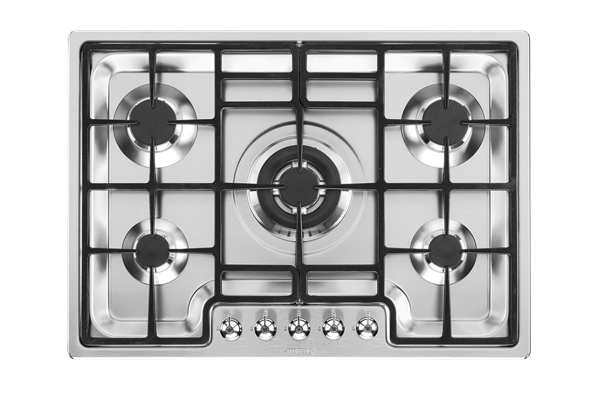 Smeg 72cm Classic Aesthetic Built-in Gas Hob | PGF75-4 | Stainless Steel