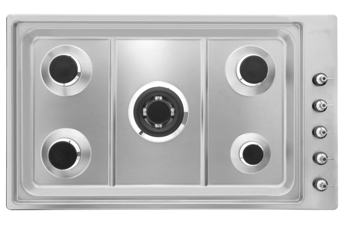 Smeg 90cm Built-in Classic Gas Hob | PGF95-4 | Stainless Steel