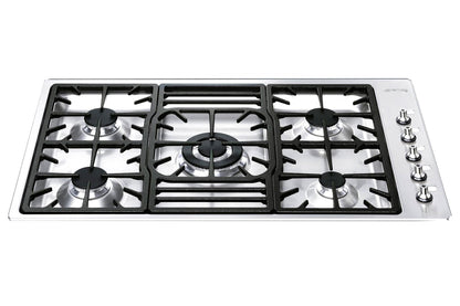 Smeg 90cm Built-in Classic Gas Hob | PGF95-4 | Stainless Steel