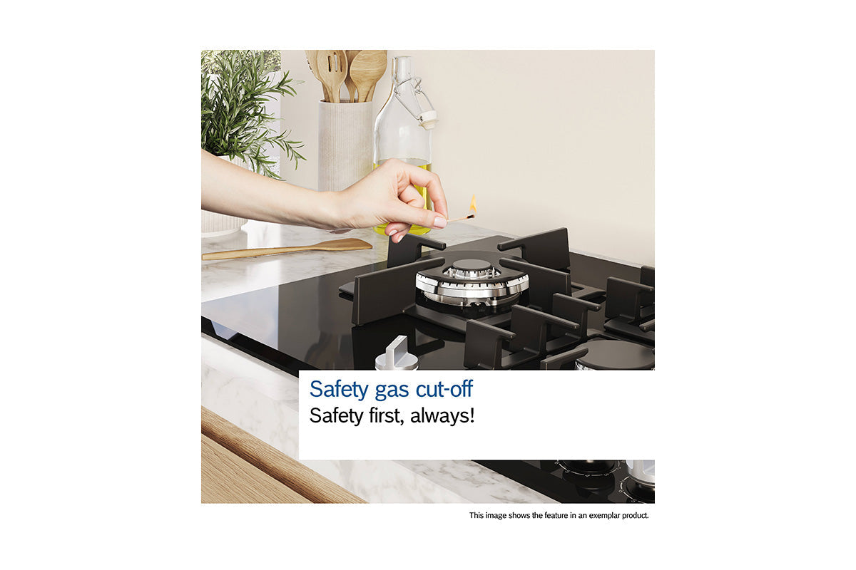 Bosch Series 4 75cm 5 Burner Gas Hob | PGM7B5K90 | Stainless Steel