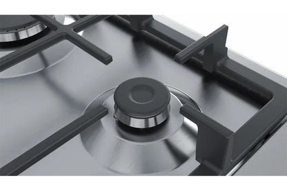 Bosch Series 4 60cm 4 Burner Gas Hob | PGP6B5B90 | Stainless Steel