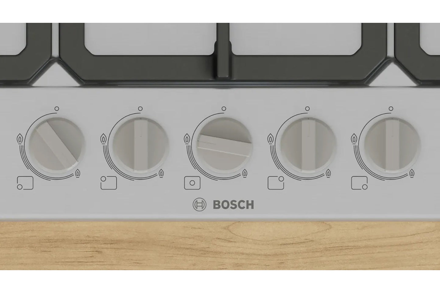 Bosch Series 4 75cm 5 Burner Gas Hob | PGQ7B5K90 | Stainless Steel