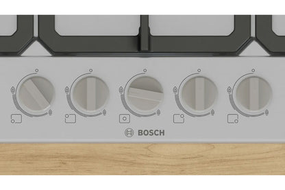 Bosch Series 4 75cm 5 Burner Gas Hob | PGQ7B5K90 | Stainless Steel