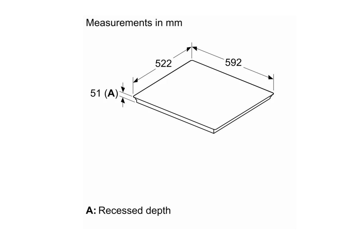 Bosch Series 6 60cm 4 Zone Induction Hob | PIX631HC1E | Black