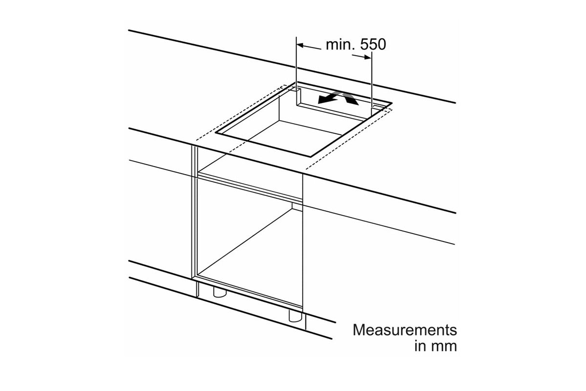 Bosch Series 6 60cm 4 Zone Induction Hob | PIX631HC1E | Black
