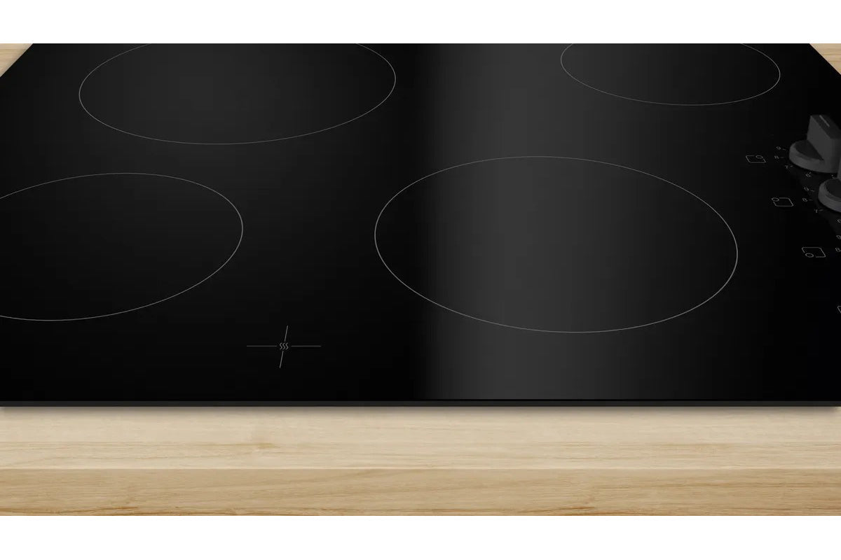 Bosch 60cm 4 Zone Electric Hob | PKE611CA3E | Black