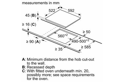 Bosch Series 2 60cm 4 Zone Electric Hob | PKE61RAA8B | Black