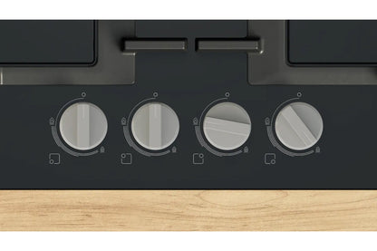 Bosch Series 4 60cm 4 Burner Gas Hob | PNP6B6K40 | Black
