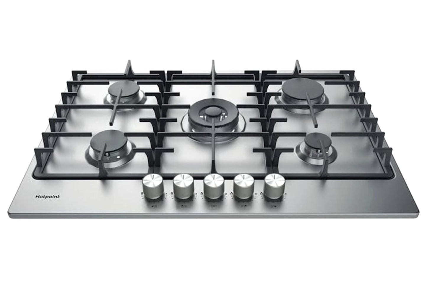 Hotpoint 75cm Built-in Gas Hob | PPH75GDFIXUK | Inox