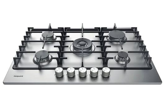 Hotpoint 75cm Built-in Gas Hob | PPH75GDFIXUK | Inox