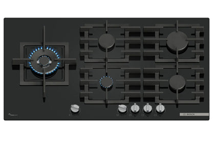 Bosch Series 6 90cm 5 Burner Gas Hob | PPM9A6I40 | Black