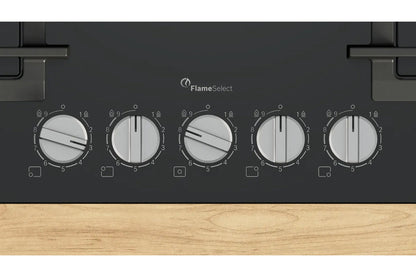 Bosch Series 6 75cm 5 Burner Gas Hob | PPQ7A6I40 | Black