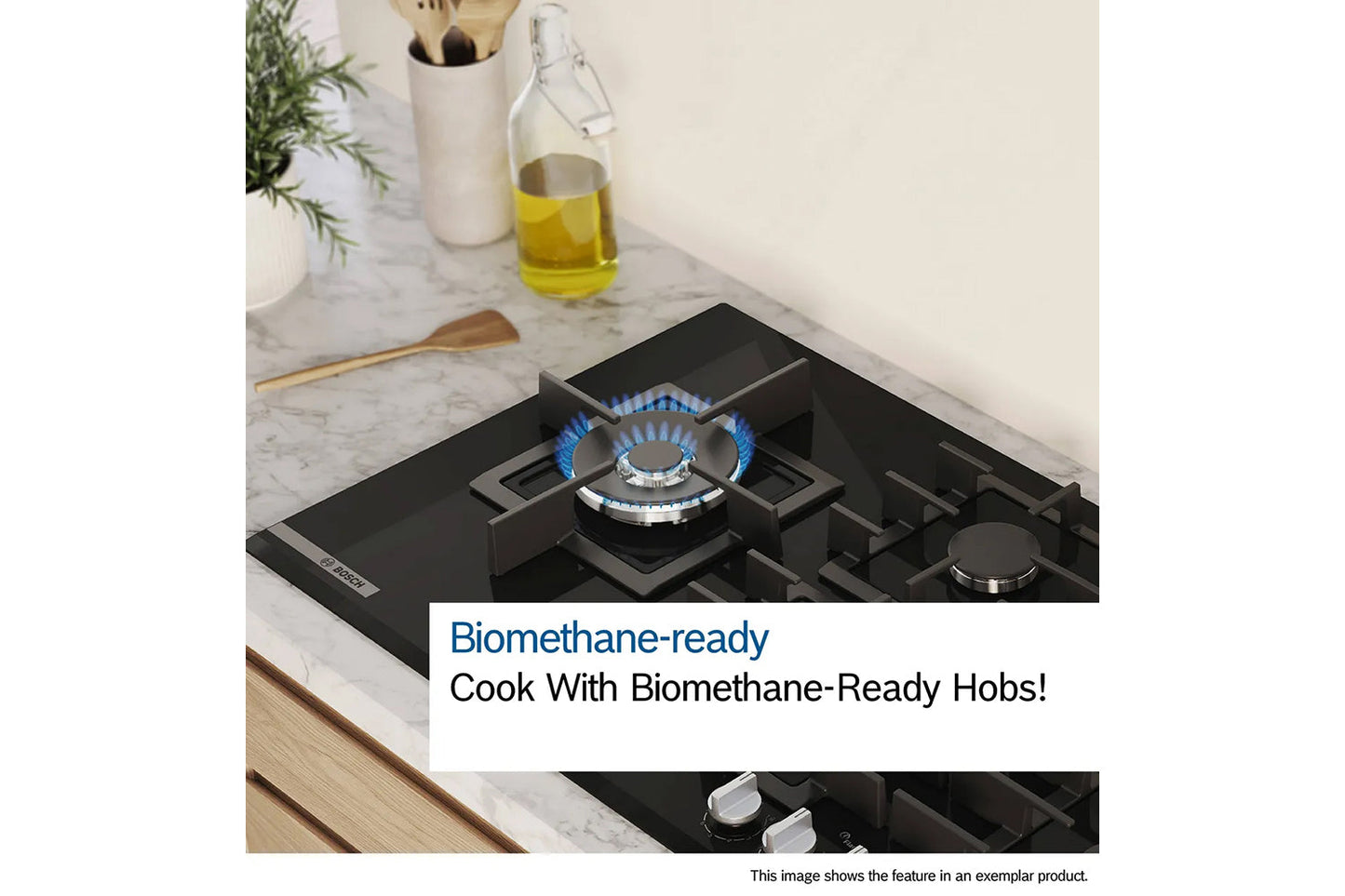 Bosch Series 6 75cm 5 Burner Gas Hob | PPQ7A6I40 | Black
