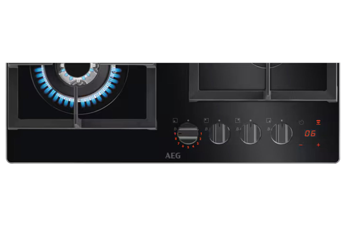 AEG 8000 Series 60cm 4 Burner Gas Hob | HKB64450NB| Black