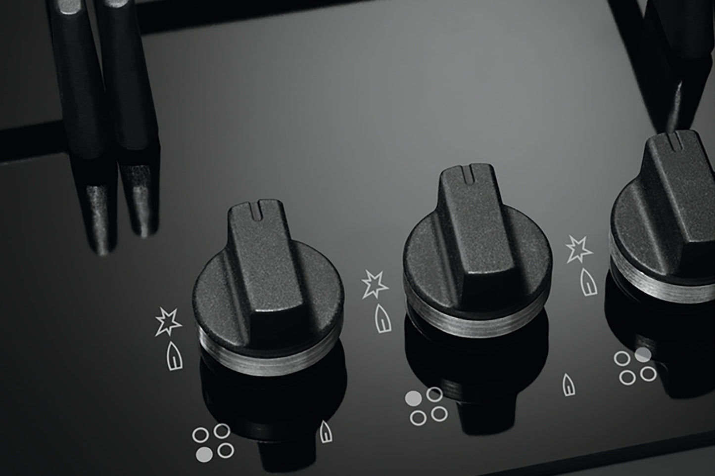 AEG 8000 Series 60cm 4 Burner Gas Hob | HKB64450NB| Black