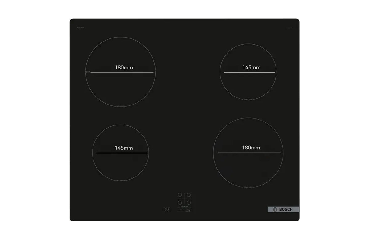Bosch Series 2 60cm 4 Zone Induction Hob | PUG61RAA5B | Black