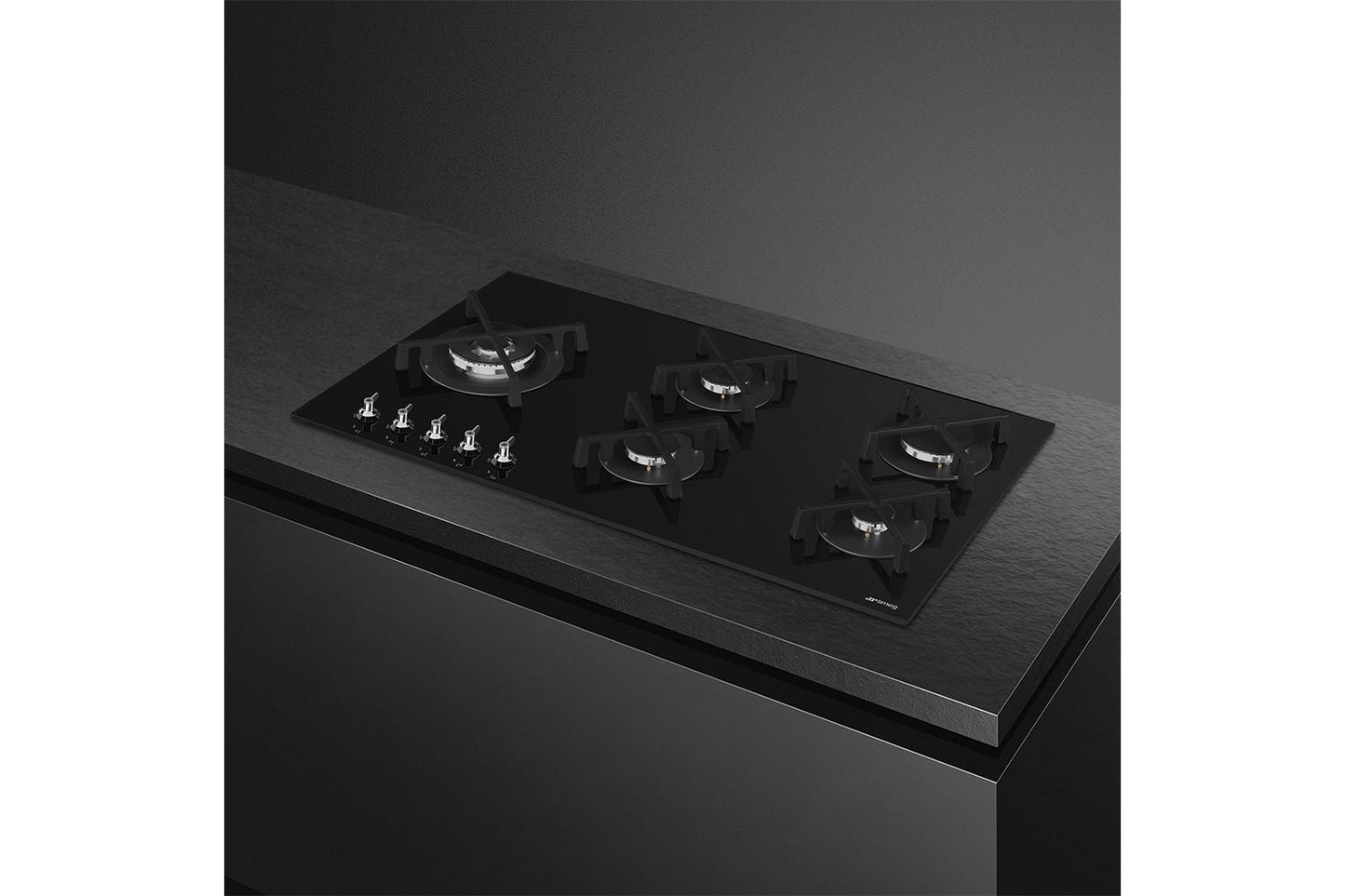 Smeg 90cm Built-in Gas Hob | PV395LN | Black