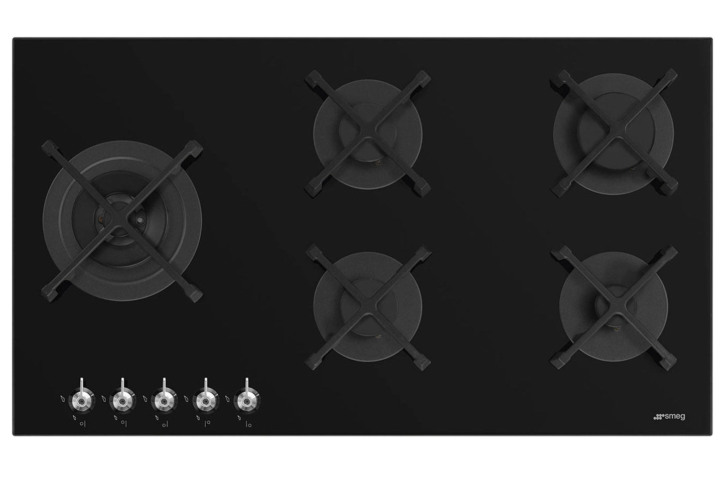 Smeg 90cm Built-in Gas Hob | PV395LN | Black
