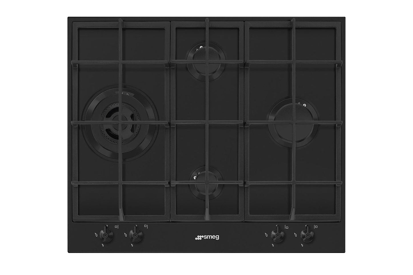 Smeg 60cm Built-in Gas Hob | PX364LMB | Matte Black