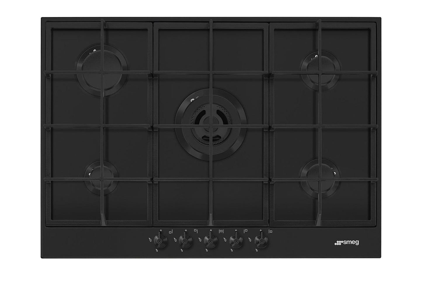Smeg 75cm Classic Built-in Gas Hob | PX375MB | Matte Black