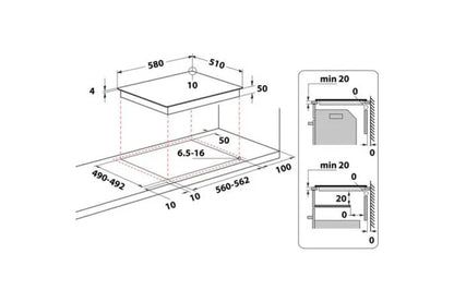 Indesit 58cm Built-in Ceramic Hob | RI860C