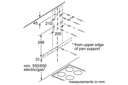 Siemens iQ300 60cm Wall mounted Hood | LC67BHM50B