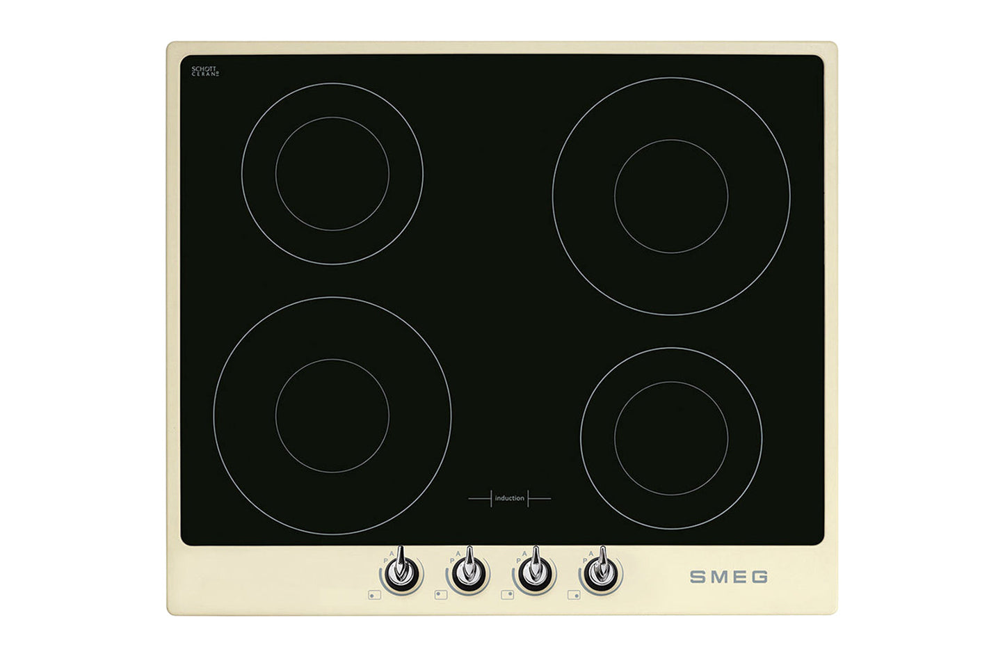 Smeg 60cm Victoria Built-in Induction Hob | Cream