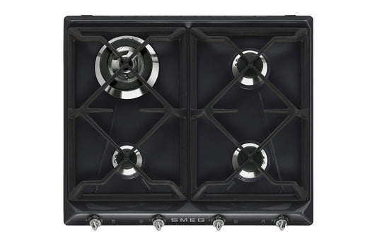 Smeg 60cm Built-in Gas Hob | SR964NGH | Black