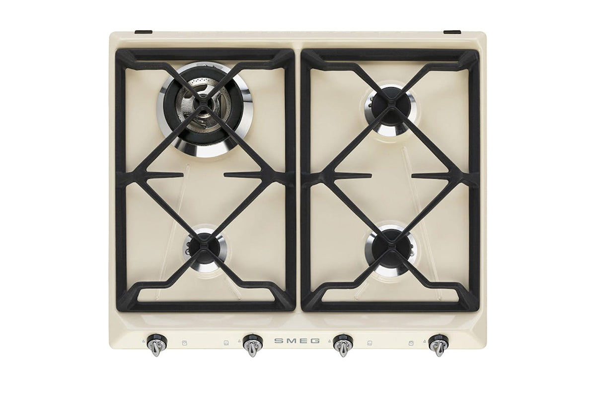 Smeg 60cm Victoria Built-in Gas Hob | SR964PGH | Cream