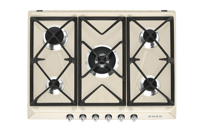 Smeg 70cm Victoria Aesthetic Built-in Gas Hob | SR975PGH | Cream