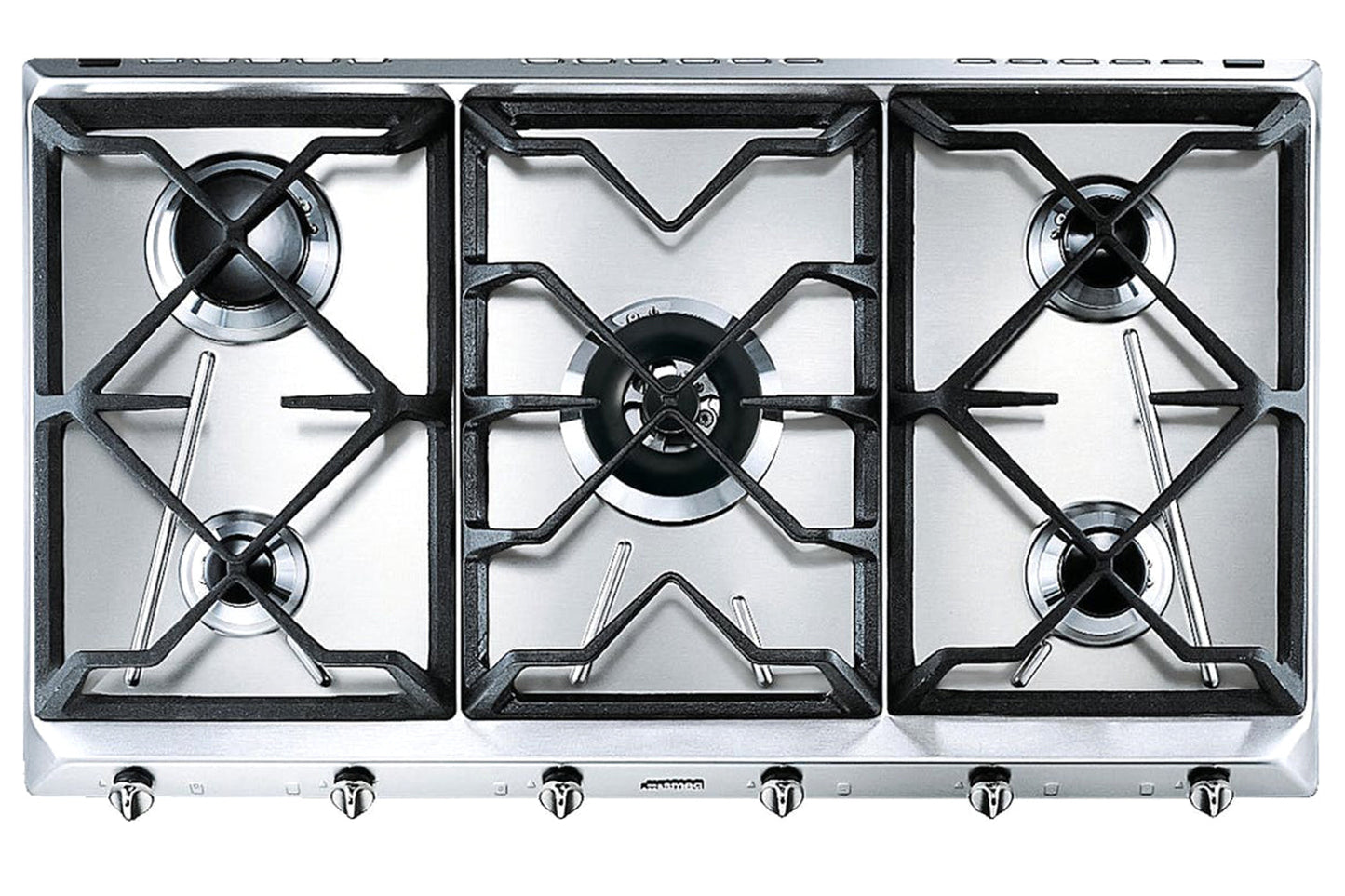 Smeg 90cm Built-in Contemporary Gas Hob | SRV596GH5 | Stainless Steel