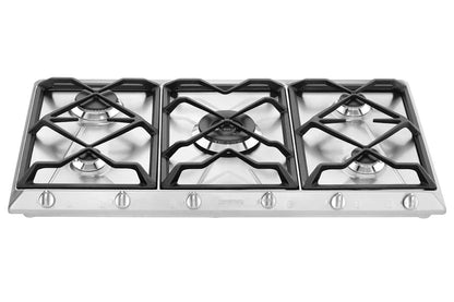 Smeg 90cm Built-in Contemporary Gas Hob | SRV596GH5 | Stainless Steel