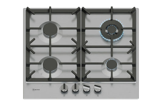 Neff N70 60cm Built-in Gas Hob | T26CIH8N0 | Stainless Steel