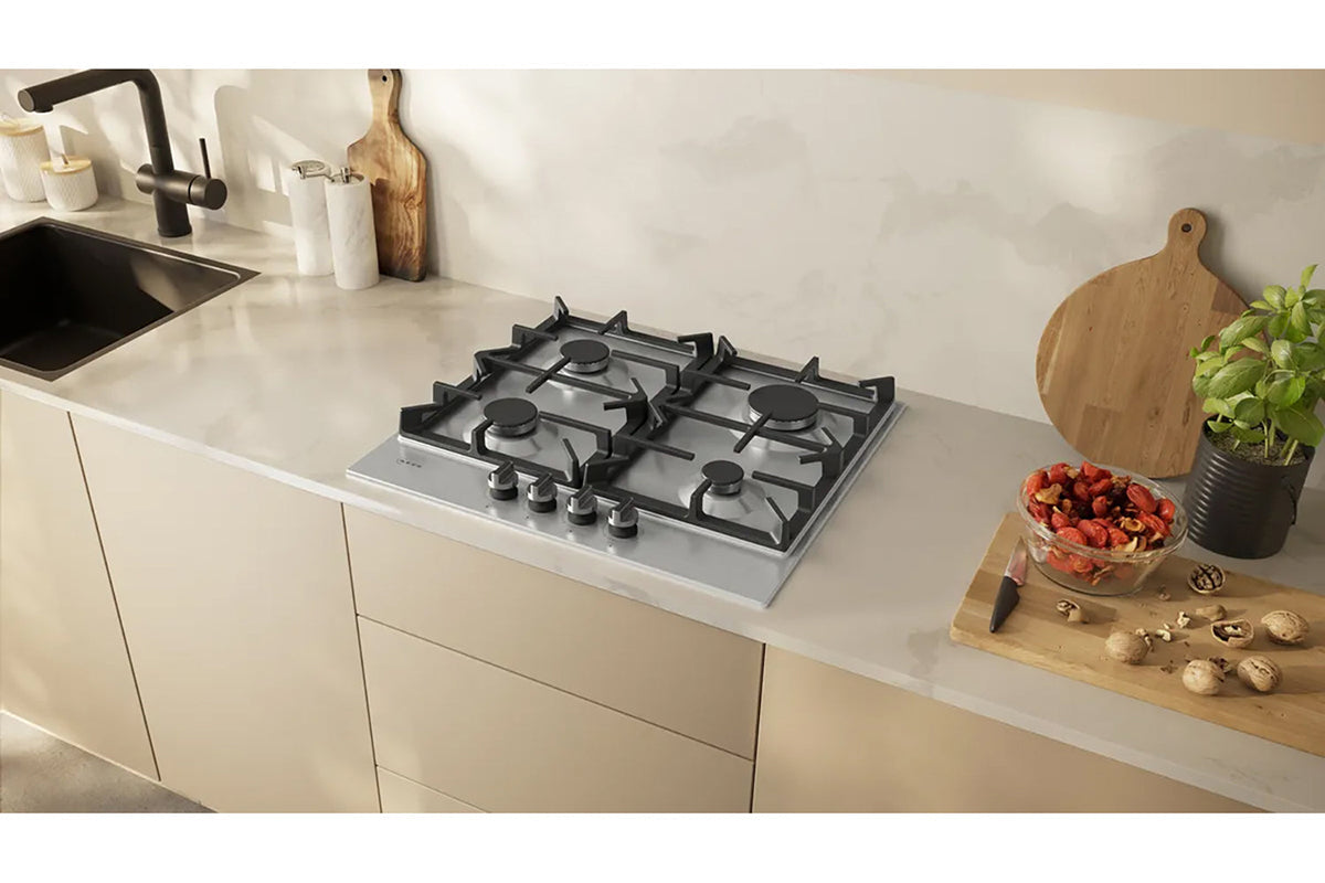 Neff N70 60cm Built-in Gas Hob | T26CIP8N0 | Stainless Steel