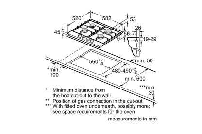 Neff N70 60cm Built-in Gas Hob | T26CIP8N0 | Stainless Steel