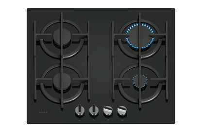 Neff N 70 60cm Built-in Gas Hob | T26PIP4S0 | Black