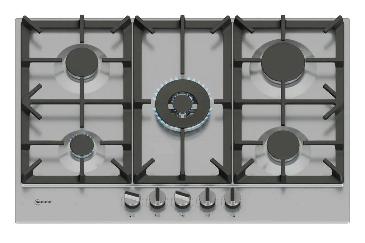 Neff N 70 75cm Built-in Gas Hob | T27CIQ8N0 | Stainless Steel